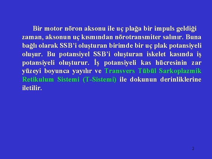Bir motor nöron aksonu ile uç plağa bir impuls geldiği zaman, aksonun uç kısmından Bir motor nöron aksonu ile uç plağa bir impuls geldiği zaman, aksonun uç kısmından