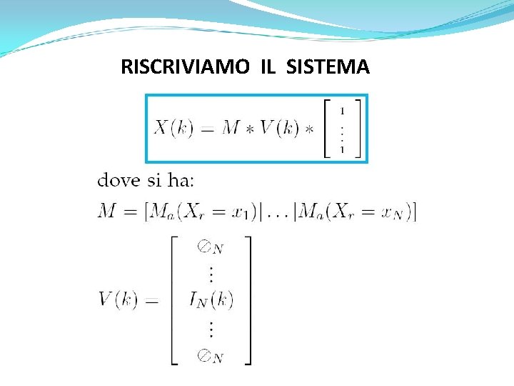 RISCRIVIAMO IL SISTEMA RISCRIVIAMO IL SISTEMA