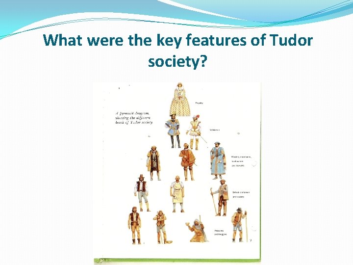 What were the key features of Tudor society? 