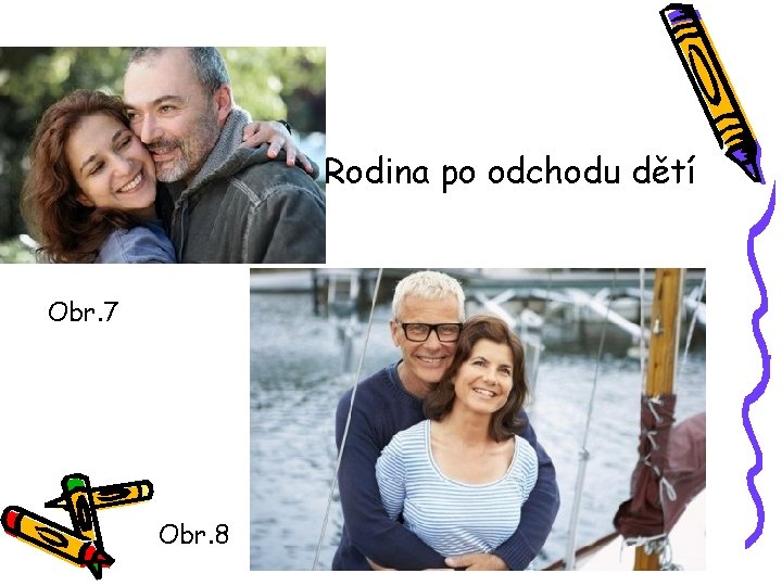  • Rodina po odchodu dětí Obr. 7 Obr. 8 