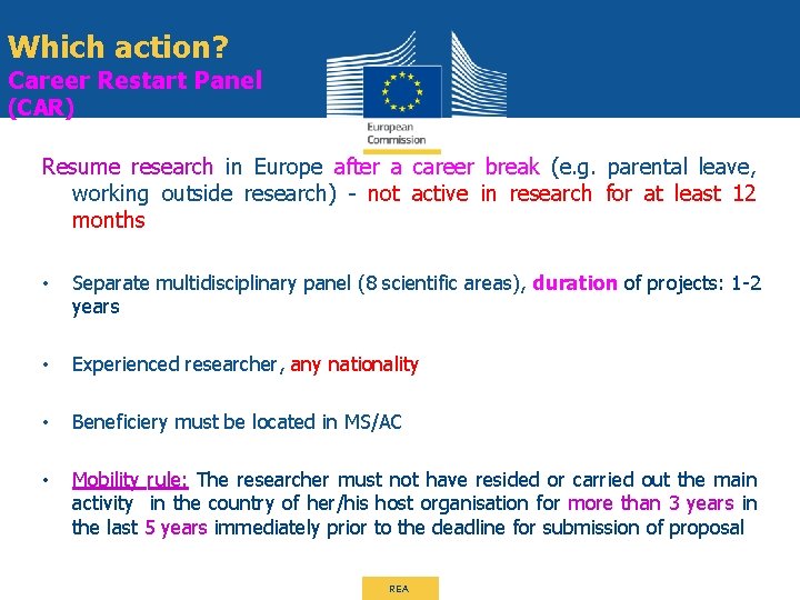 Which action? Career Restart Panel (CAR) Resume research in Europe after a career break