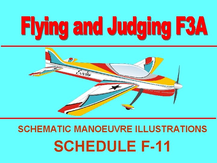 SCHEMATIC MANOEUVRE ILLUSTRATIONS SCHEDULE F-11 