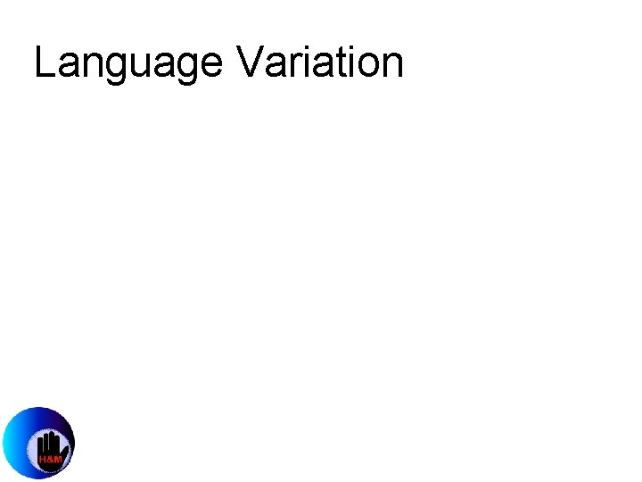 Language Variation 