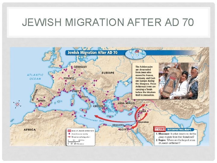 JEWISH MIGRATION AFTER AD 70 
