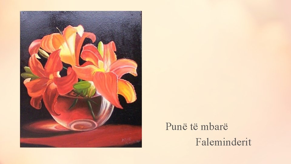 Punë të mbarë Faleminderit 