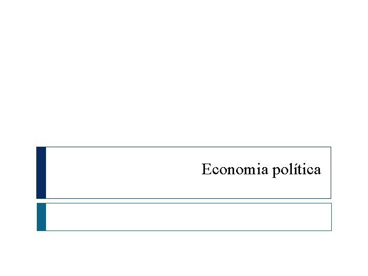 Economia política 