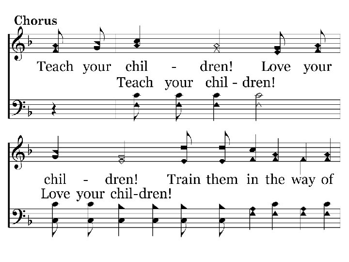 700 - TRAIN YOUR CHILDREN – 2. 3 -C 1 