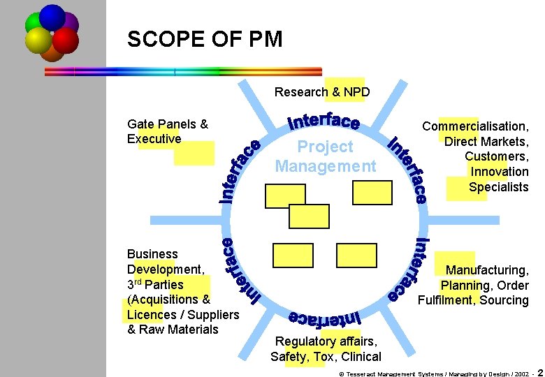 SCOPE OF PM Research & NPD Gate Panels & Executive Business Development, 3 rd