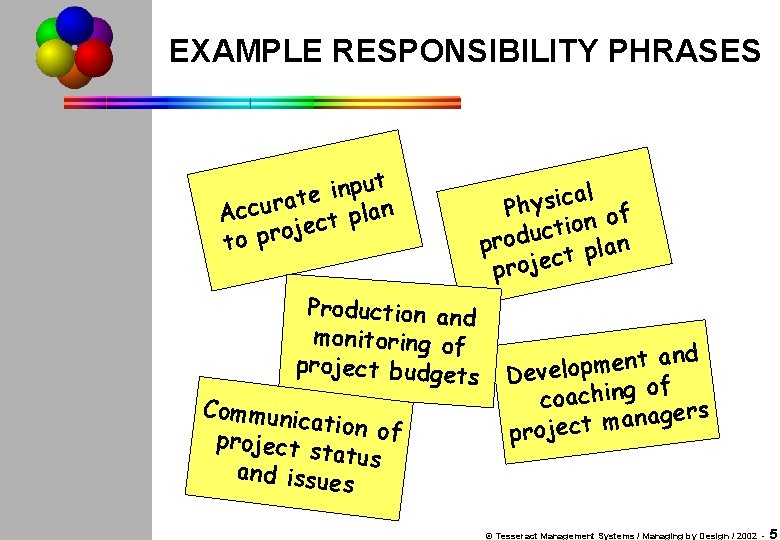 EXAMPLE RESPONSIBILITY PHRASES ut p n i e at r u c c lan