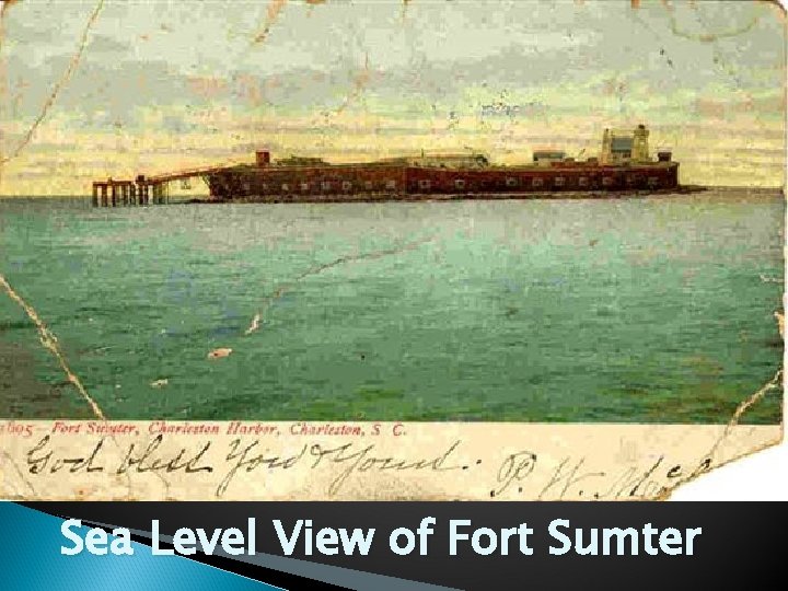 Sea Level View of Fort Sumter 