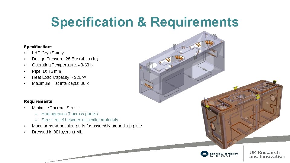 Specification & Requirements Specifications • LHC Cryo Safety • Design Pressure: 25 Bar (absolute)