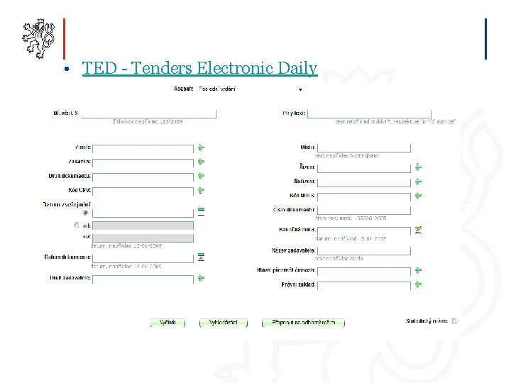  • TED - Tenders Electronic Daily 