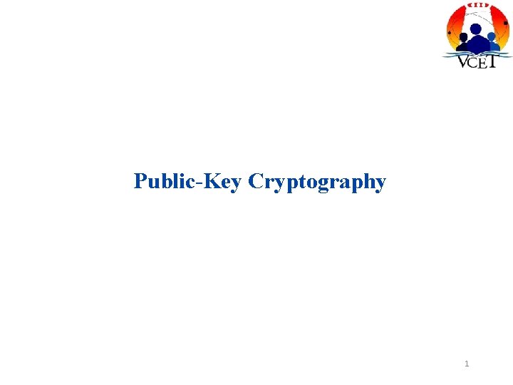 Public-Key Cryptography 1 