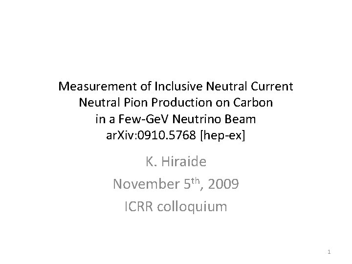 Measurement of Inclusive Neutral Current Neutral Pion Production on Carbon in a Few-Ge. V