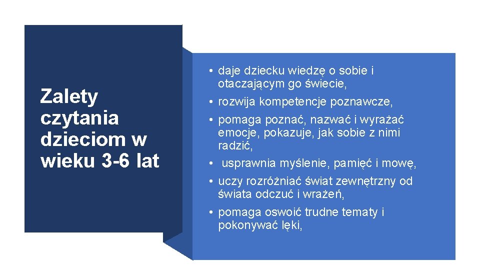 Zalety czytania dzieciom w wieku 3 -6 lat • daje dziecku wiedzę o sobie