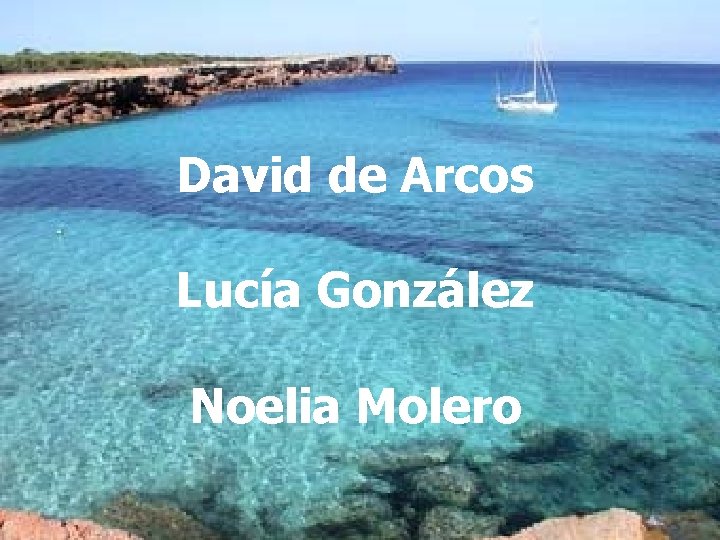 David de Arcos Lucía González Noelia Molero 