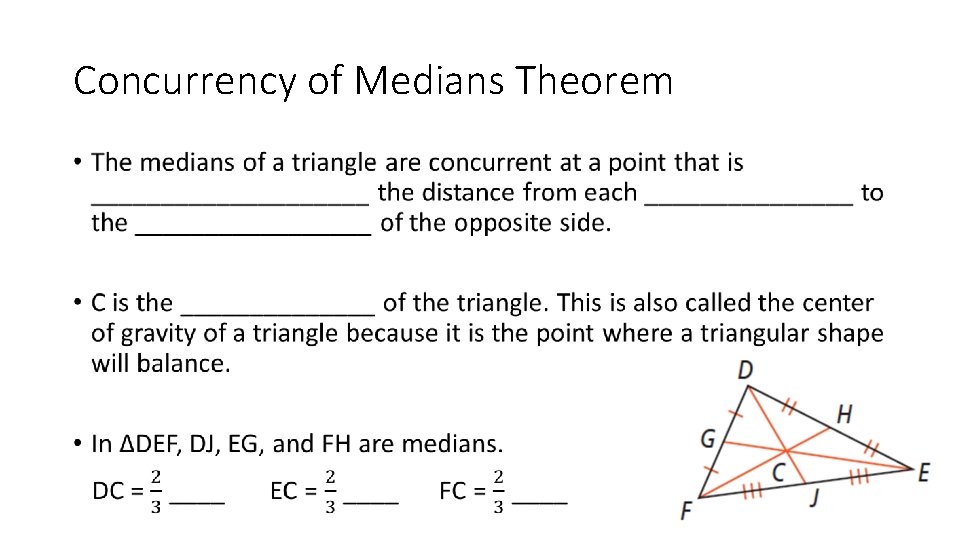 Concurrency of Medians Theorem • 