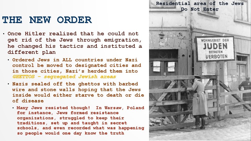WORLD WAR II 1939 1945 THE HOLOCAUST INTRODUCTION