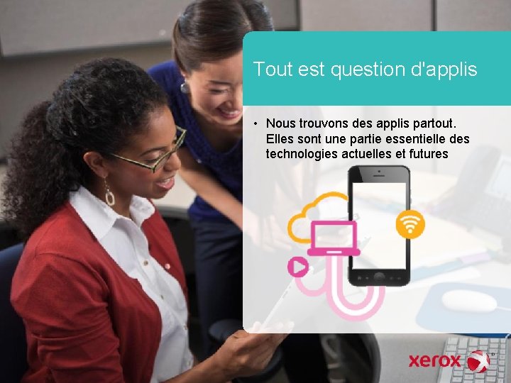 Tout est question d'applis • Nous trouvons des applis partout. Elles sont une partie