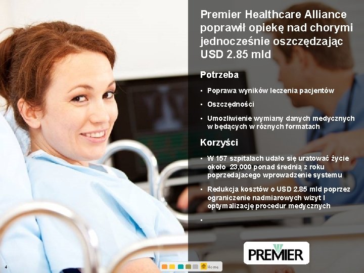 Premier Healthcare Alliance poprawił opiekę nad chorymi jednocześnie oszczędzając USD 2. 85 mld Potrzeba