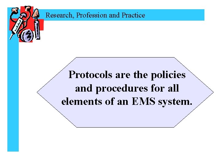 Research, Profession and Practice Protocols are the policies and procedures for all elements of