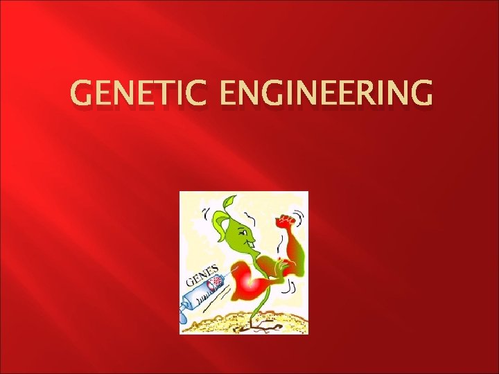 GENETIC ENGINEERING 