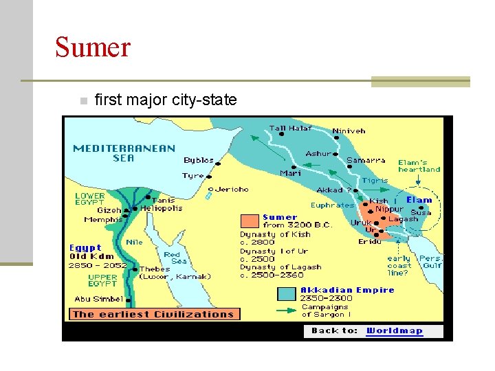 Sumer n first major city-state 