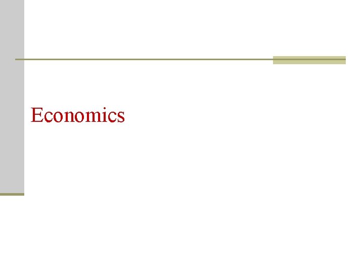 Economics 