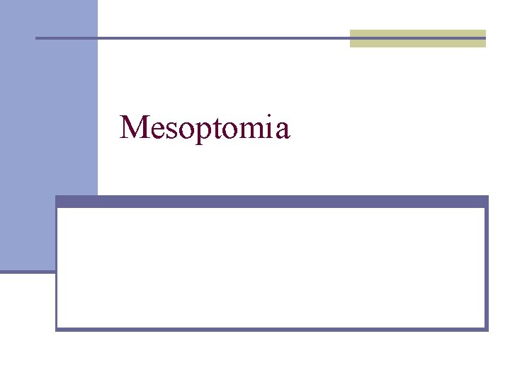 Mesoptomia 