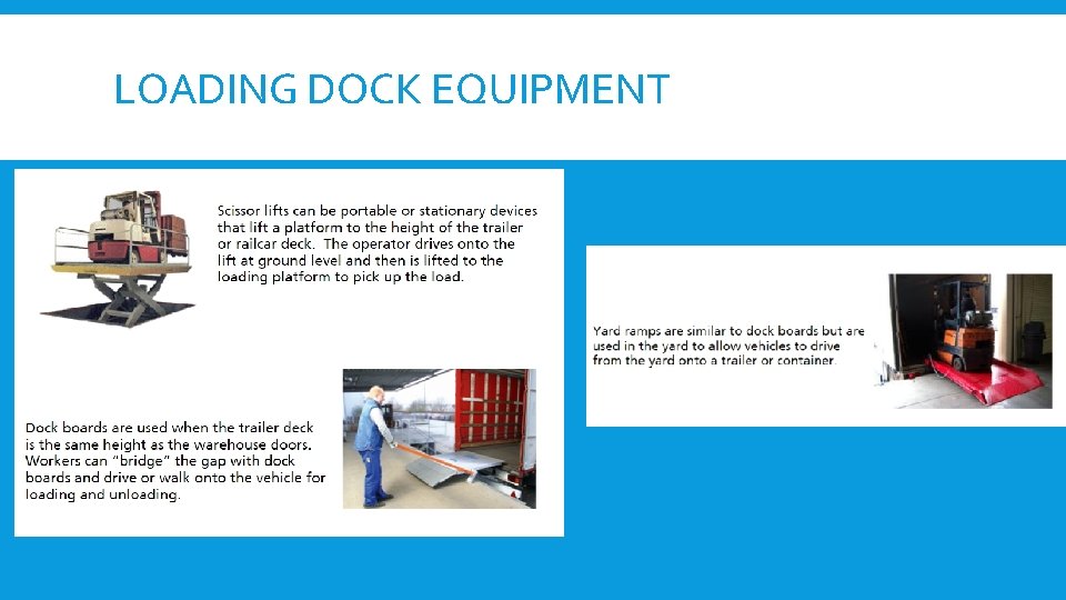 LOADING DOCK EQUIPMENT 