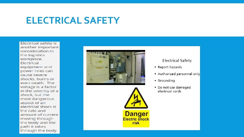 ELECTRICAL SAFETY 