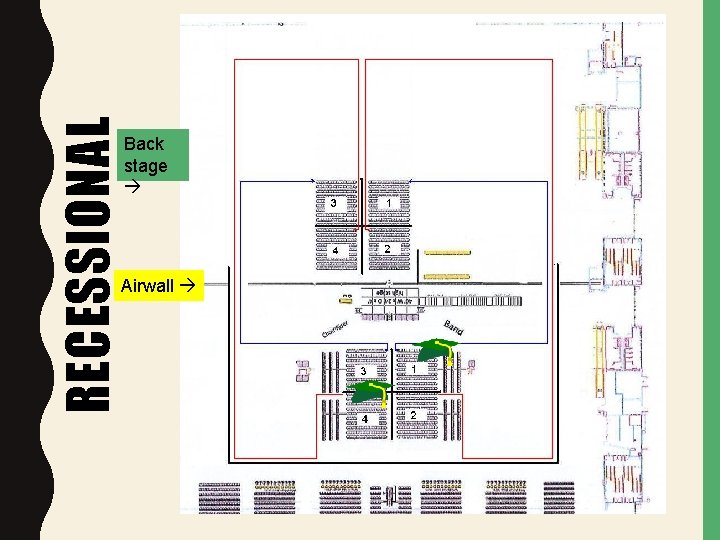 RECESSIONAL Back stage Airwall 