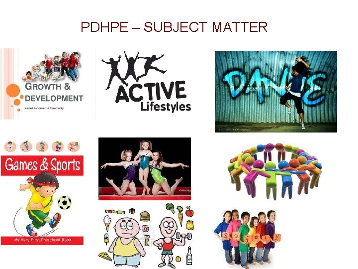 PDHPE – SUBJECT MATTER 