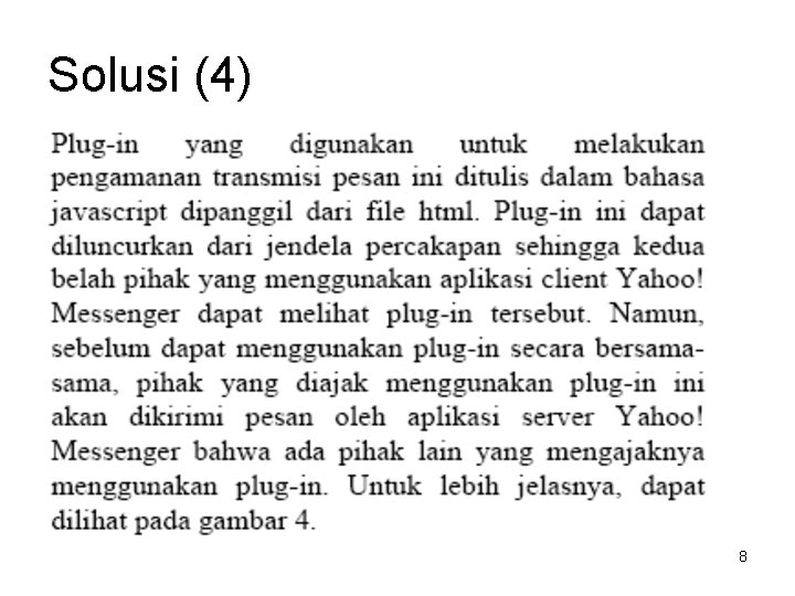 Solusi (4) 8 