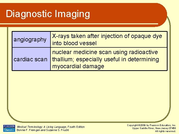 Diagnostic Imaging angiography X-rays taken after injection of opaque dye into blood vessel nuclear