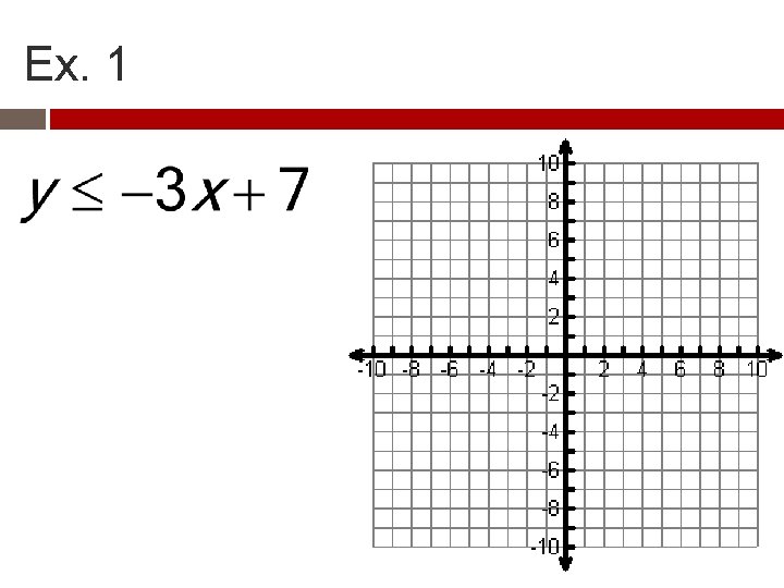 WARM UP Solve each equation for y then