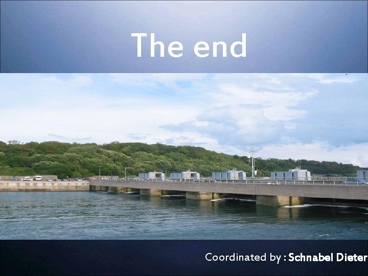 The end Coordinated by : Schnabel Dieter 
