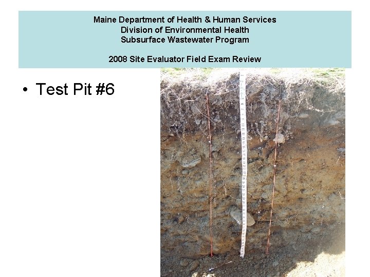 Maine Department of Health & Human Services Division of Environmental Health Subsurface Wastewater Program