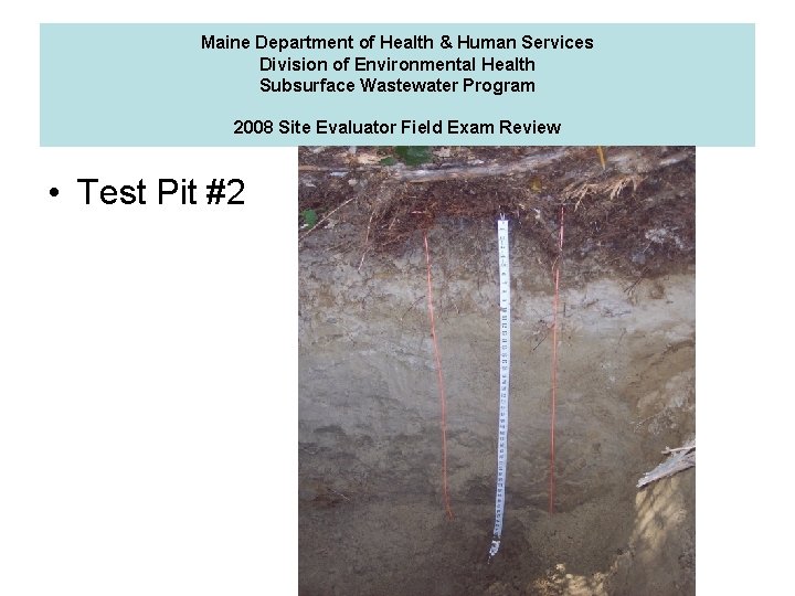 Maine Department of Health & Human Services Division of Environmental Health Subsurface Wastewater Program Maine Department of Health & Human Services Division of Environmental Health Subsurface Wastewater Program