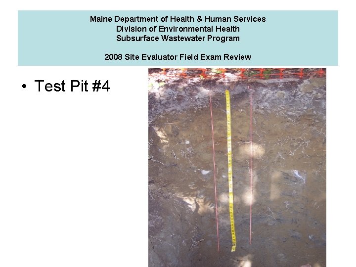 Maine Department of Health & Human Services Division of Environmental Health Subsurface Wastewater Program