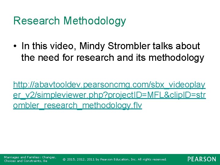 Research Methodology • In this video, Mindy Strombler talks about the need for research