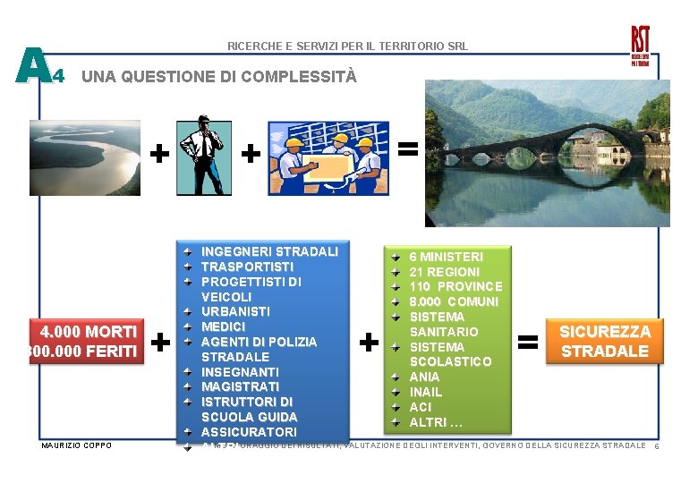 A RICERCHE E SERVIZI PER IL TERRITORIO SRL 4 UNA QUESTIONE DI COMPLESSITÀ +