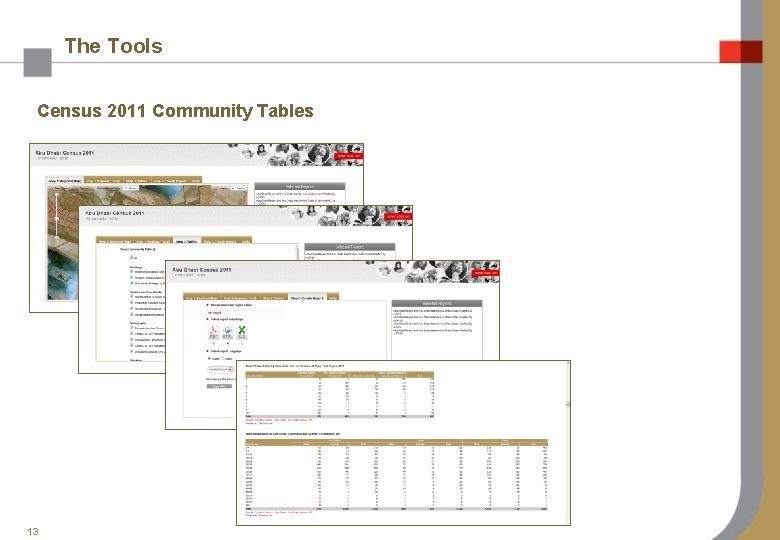 The Tools Census 2011 Community Tables 13 