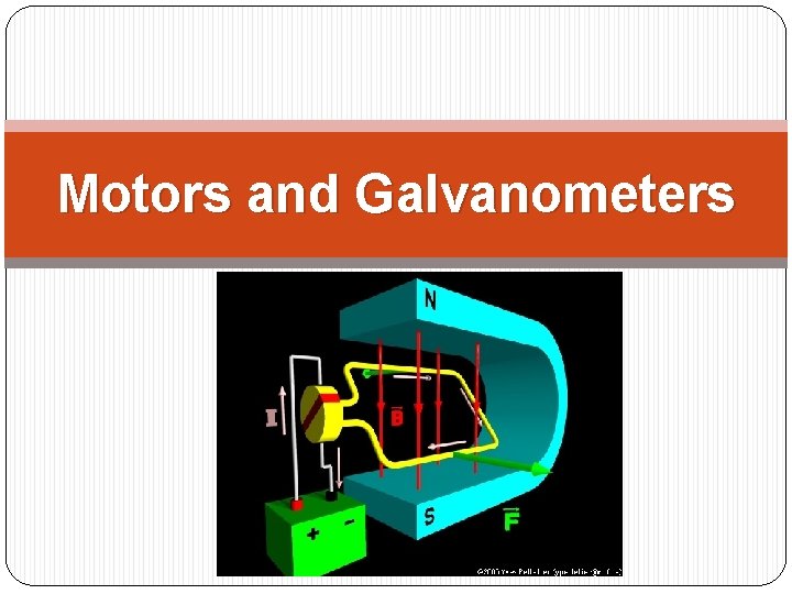 Motors and Galvanometers 