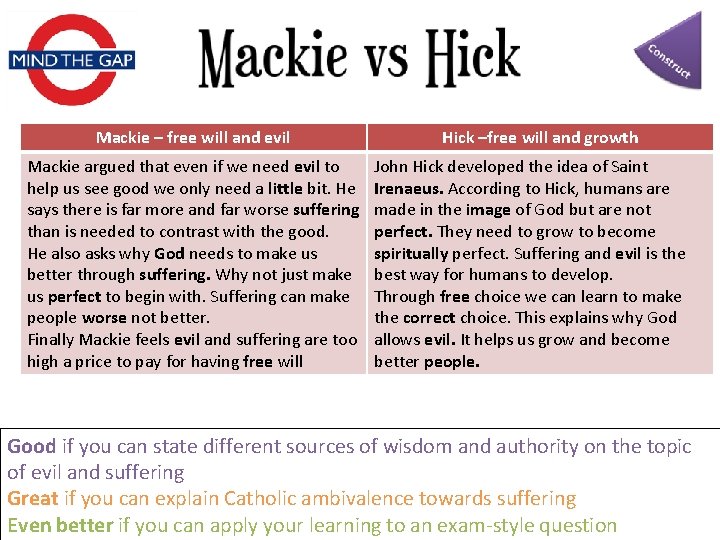 Mackie – free will and evil Mackie argued that even if we need evil