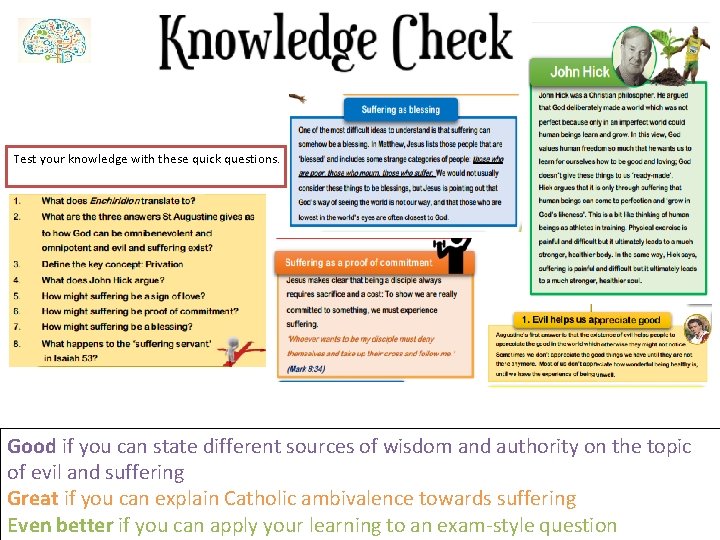 Test your knowledge with these quick questions. Good if you can state different sources