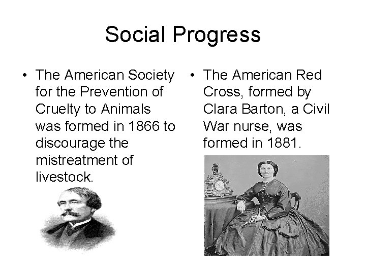 Social Progress • The American Society • The American Red for the Prevention of