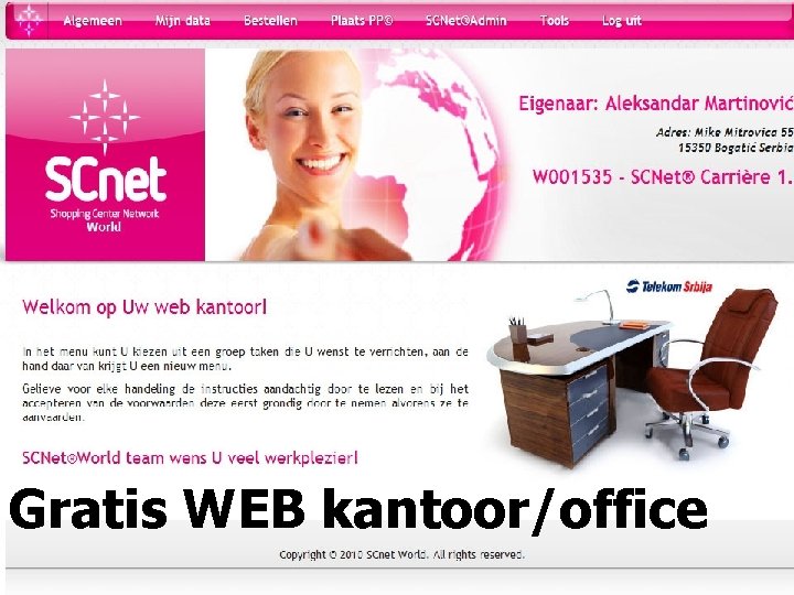 Gratis WEB kantoor/office 