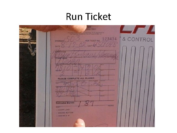 Run Ticket 