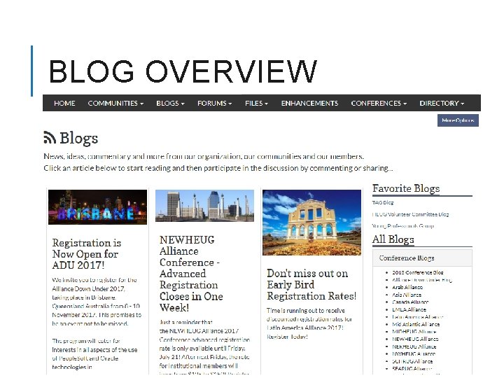 BLOG OVERVIEW 